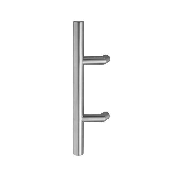 Cranked T Stainless Steel  400x30mm Offset Tubular door handle
