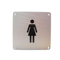 Stainless steel Female Signage 100mm*100mm