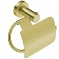 Paper holder + flap - brushed brass