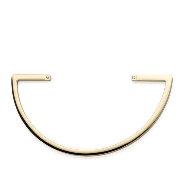 Handle Base Semi Circle - Polish Gold