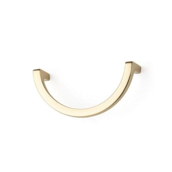 Semi Circle Cabinet Handle - Polished Gold