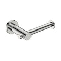 Chrome double towel hook on a white background