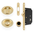 AW110 RADIUS Sliding Door Set - Solid Brass