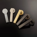 Jesper door lever on rose - solid brass