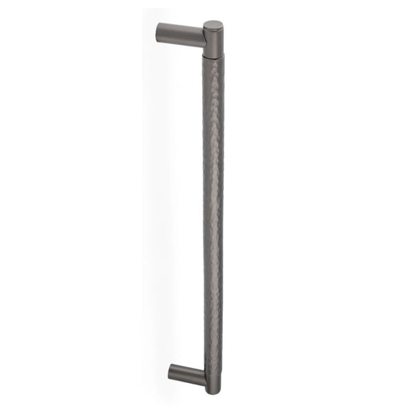 AW503 Spitfire Hammered Door Pull Handle - Solid Brass