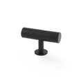 Leila HAMMERED cabinet T-Bar - solid brass