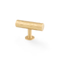 Leila HAMMERED cabinet T-Bar - solid brass