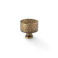 Leila HAMMERED cabinet knob - solid brass