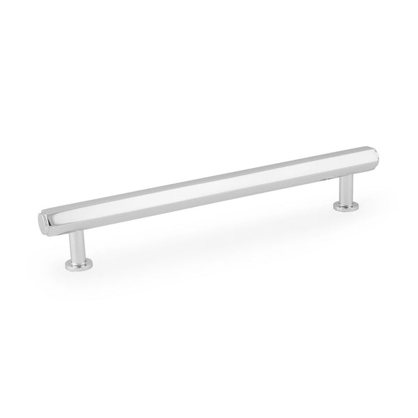 Vesper Hex Cabinet Pull Handle (solid brass) - polished nickel