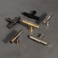 Kingston Plain Cabinet T-Bar - solid brass