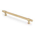 Kingston KNURLED Cabinet Pull Handle - solid brass