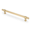 Kingston REEDED Cabinet Pull Handle - solid brass