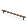 Washington REEDED Cabinet Pull Handle - solid brass