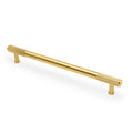 Washington REEDED Cabinet Pull Handle - solid brass