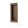 AW911-100 Rectangle Recess Flush Pull - Solid Brass