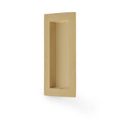 AW911-100 Rectangle Recess Flush Pull - Solid Brass