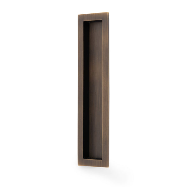 AW911-200 Rectangle Recess Flush Pull - Solid Brass