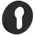 door Black round escutcheon - Cylinder cut-out