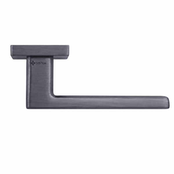 Solid fosil - brushed nickel door handle