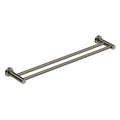 stainless steel Double Towel Rail 650mm - Brushed Graphite