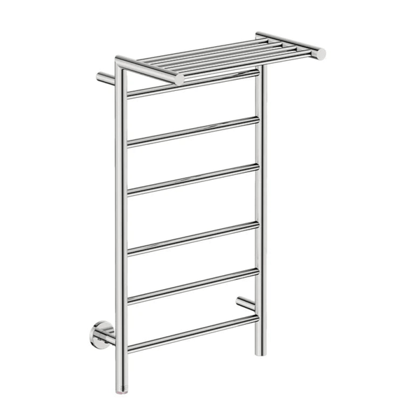 10 Bar 500mm Straight Heated Towel Rail with PTSelect Switch