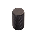 KNURLED cabinet knob D18mm - solid brass