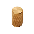 KNURLED cabinet knob D18mm - solid brass