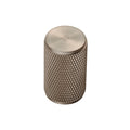 KNURLED cabinet knob D18mm - solid brass