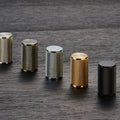 KNURLED cabinet knob D18mm - solid brass
