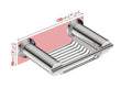 Stainless steel soap rack - Handleco.SA