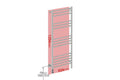 Natural 15 Bar 430mm Straight Heated Towel Rail with TDC Timer.