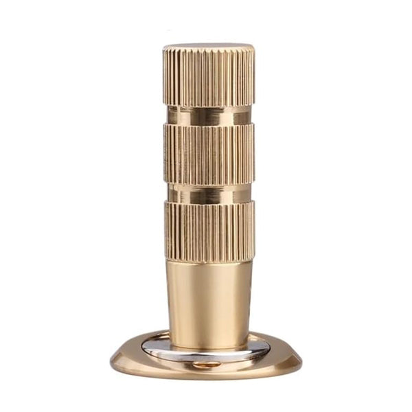 Invisible Door Stop Zinc Alloy Strong Magnetic Adjustable Door Stopper Hidden Copper Door Suction Door Holder Hardware - Brass