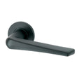 Krone lever on rose handle - black