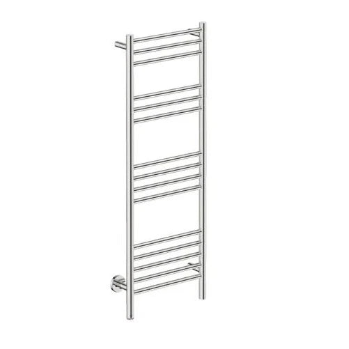 Natural 15 Bar 430mm Straight Heated Towel Rail with TDC Timer.