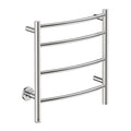NATURAL 4 Bar 500mm Curved Heated Towel Rail with PTSelect Switch