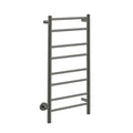 Metal towel rack on a white background