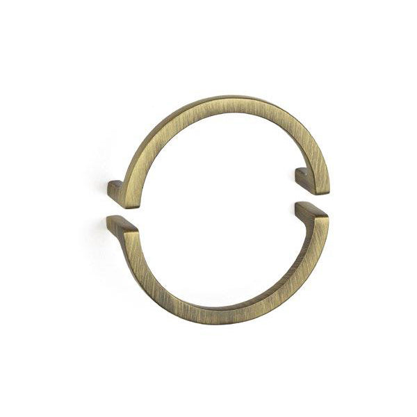 HANDLE FULL CIRCLE 64mm ANTIQUE BRASS