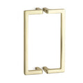 D double handle - polished gold 128mm