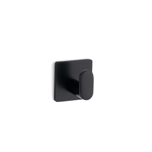 Single square hook - black