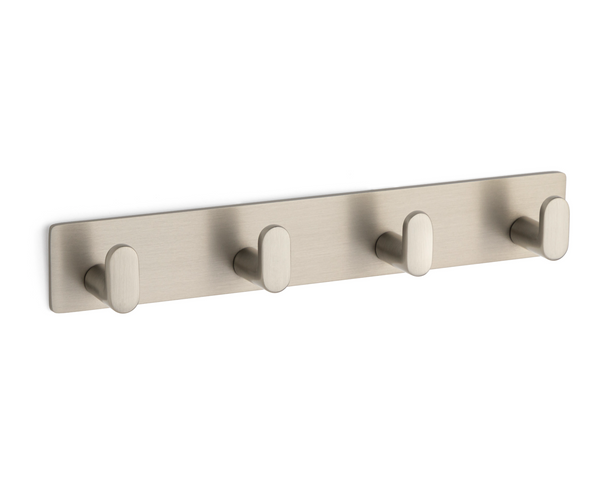 Quad Square Edge Hook - Satin Nickel