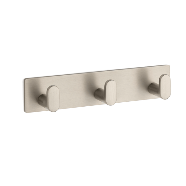 Triple Square Edge Hook - Satin Nickel