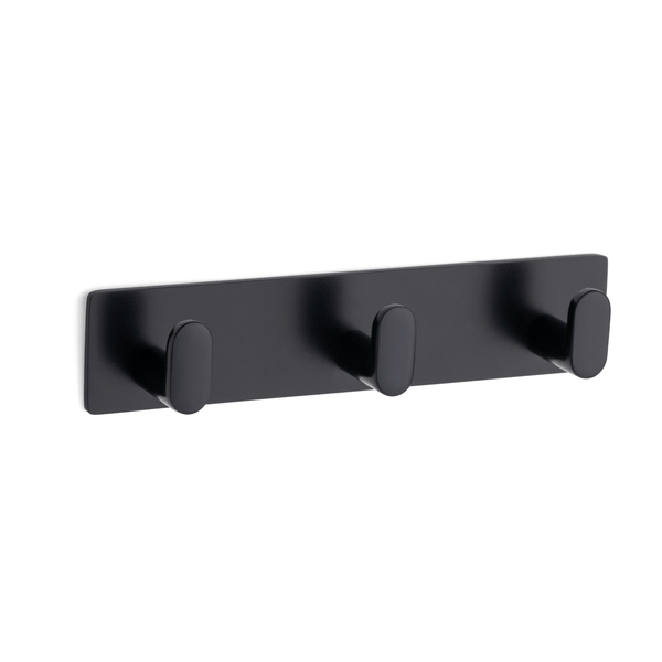 Triple Square Edge Hook - Black