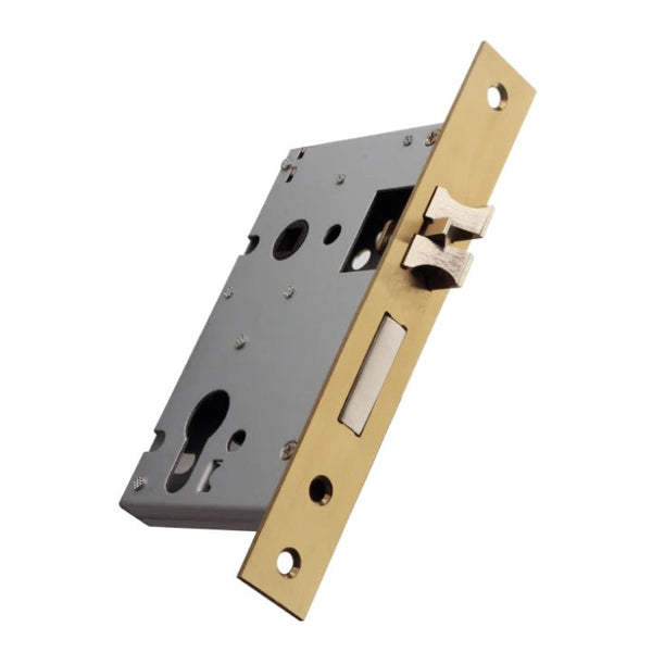 Mortice sash lock - lock body only - brass