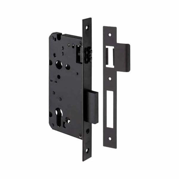 Roller bolt lock - black 50mm (cylinder not included)
