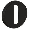 Round escutcheon - keyhole cut-out black