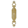 Short fancy cabinet escutcheon - Antique white