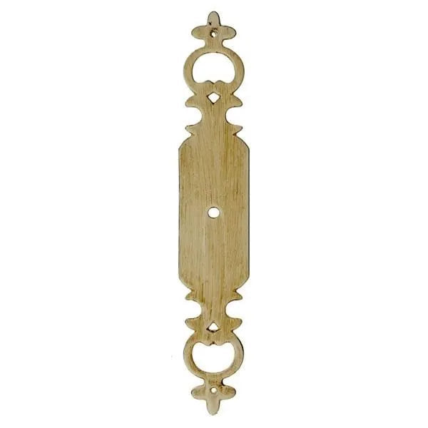 Short fancy escutcheon - Antique white