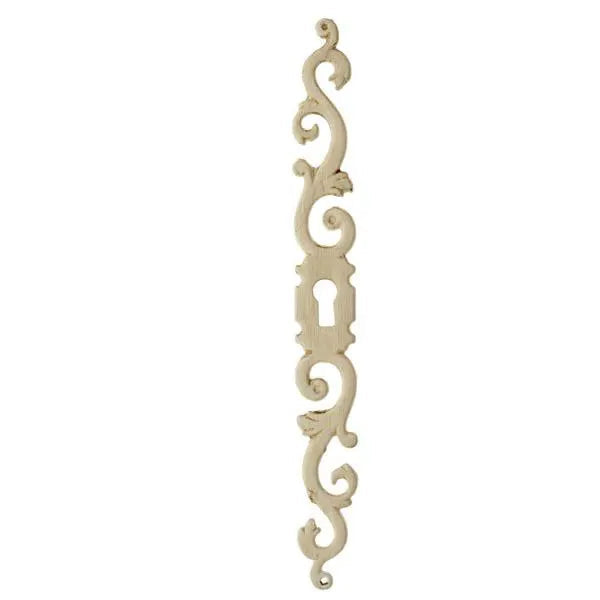 Antique white cabinet escutcheon