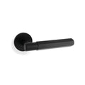 Spitfire HEX door lever on rose - solid brass