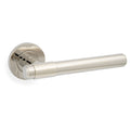 Kingston Plain door lever on rose - solid brass